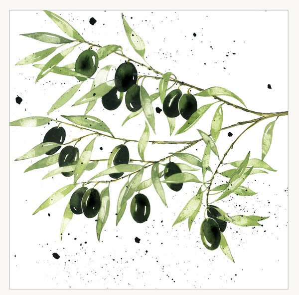 Set di 40 tovaglioli di carta Olives