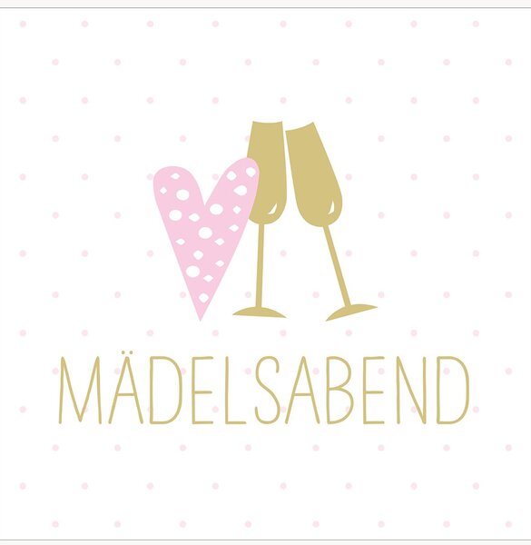 Set di 40 tovaglioli di carta Mädelsabend