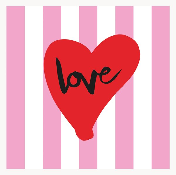 Set di 40 tovaglioli di carta Love