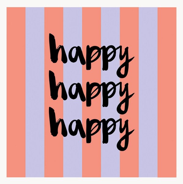 Set di 40 tovaglioli di carta Happy