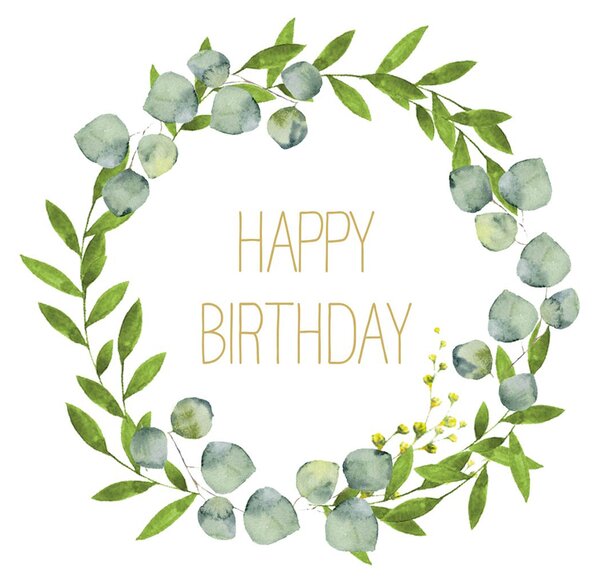 Set di 40 tovaglioli di carta Happy B'day