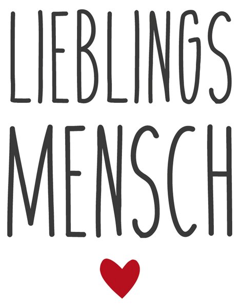 Set di 40 tovaglioli di carta Lieblingsmensch