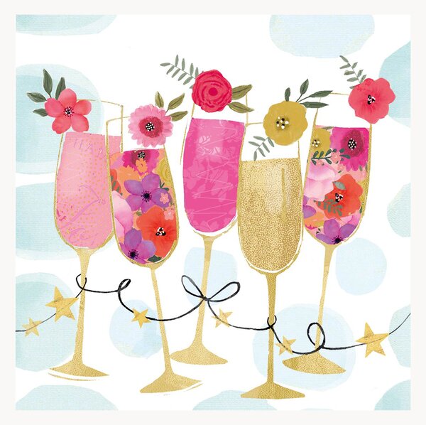 Set di 40 tovaglioli di carta Happy Drinks
