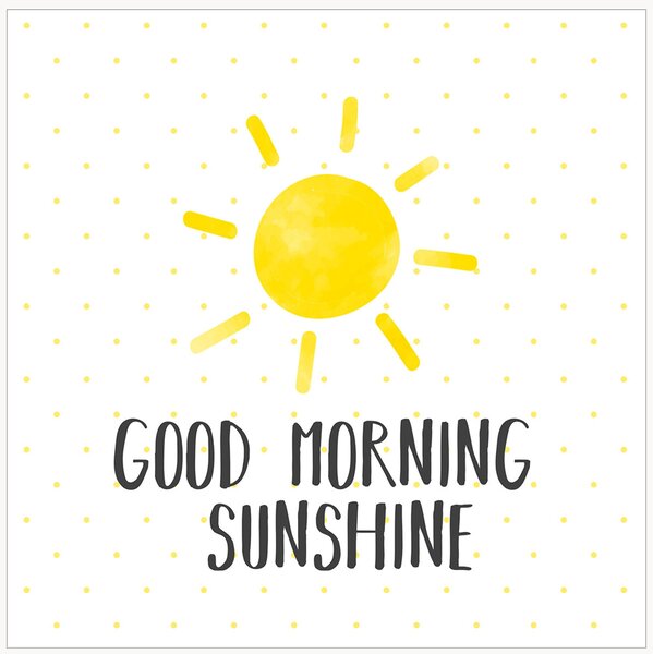 Set di 40 tovaglioli di carta Good Morning Sunshine