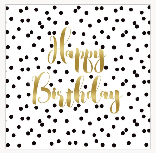 Set di 60 tovaglioli di carta Birthday Confetti