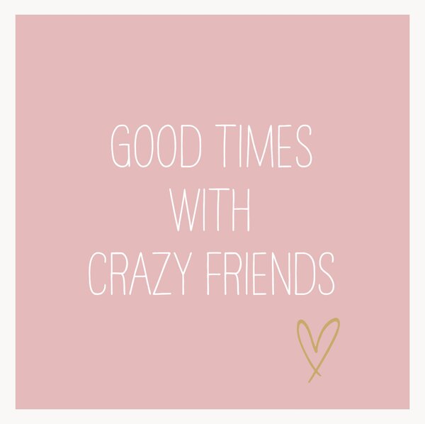 Set di 40 tovaglioli di carta Crazy Friends