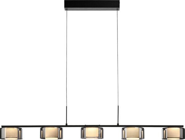 Paul Neuhaus lampada a sospensione RIKA LWH 119x15x180 cm nero Lampada a sospensione