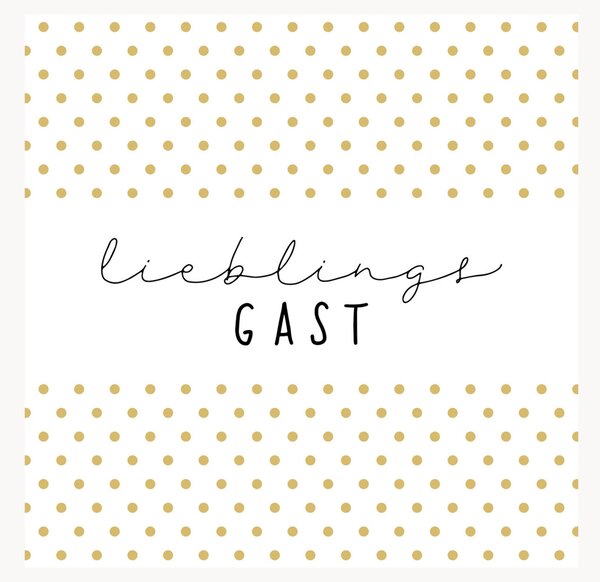 Set di 40 tovaglioli di carta Lieblingsgast