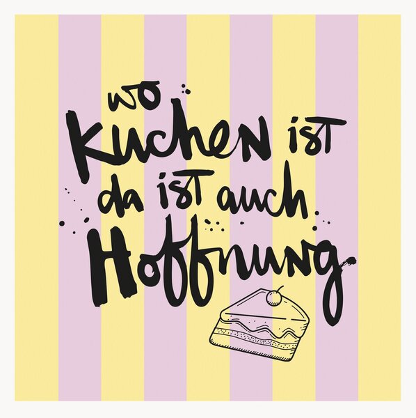 Set di 40 tovaglioli di carta Kuchen und Hoffnung
