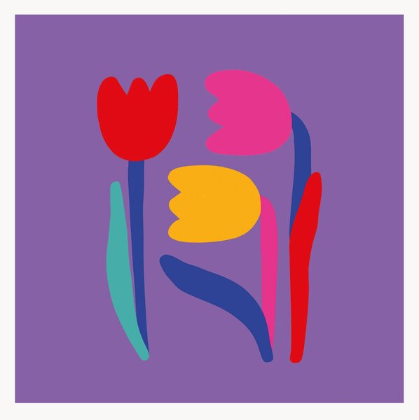 Set di 40 tovaglioli di carta Tulipes