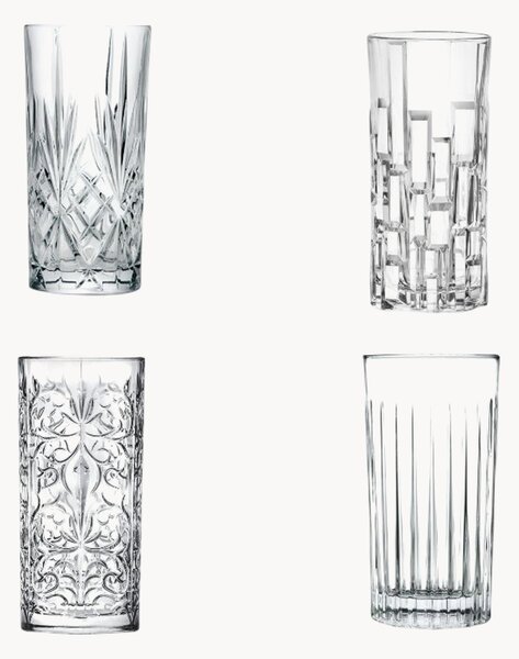 Set di 4 bicchieri da long drink in cristallo Mixology