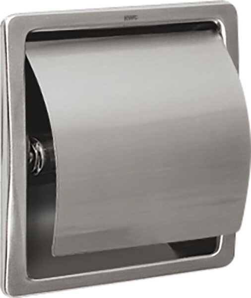 KWC AR Portarotolo WC, STRATOS, acciaio inox, 153x153x129 mm, a scomparsa