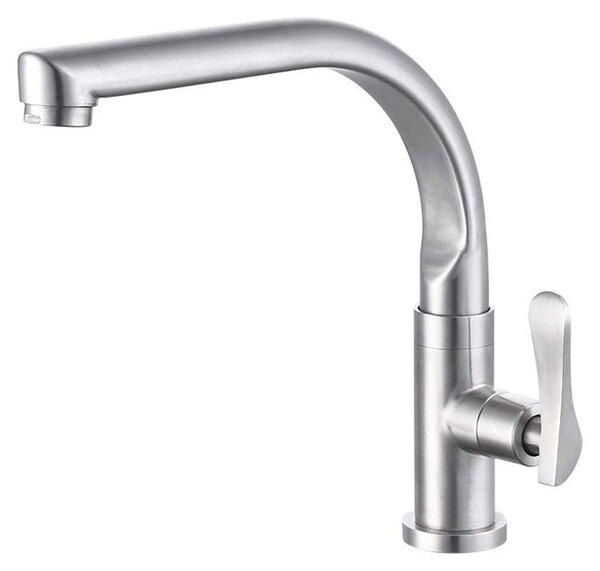 Solidchoice - Rubinetto da cucina in acciaio inossidabile, con un solo getto di acqua fredda, da installare sul piano di lavoro