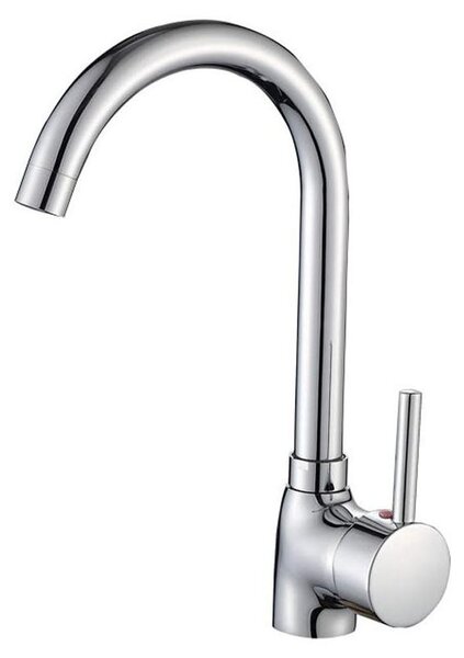 Solidchoice - Rubinetto da cucina con corpo in ottone e rotazione a 360°