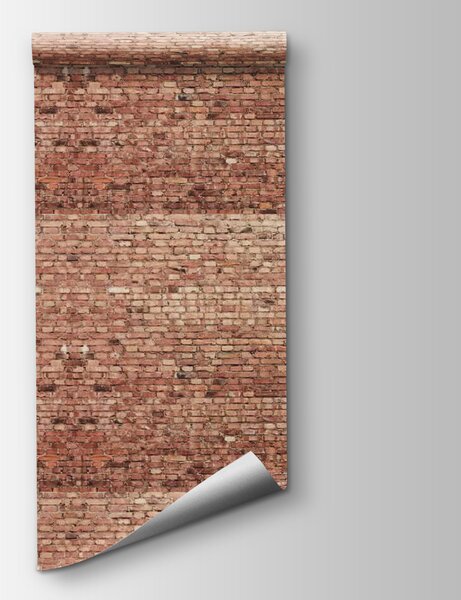 Carta da parati Muro di mattoni con file multiple di mattoni, Carta da parati 3d, Carta da parati popolare, u53032 - Tapeko.it