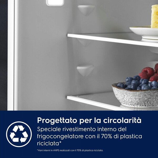 Electrolux Frigorifero da Incasso Combinato Capacit 257 Litri Classe energetica E Raffreddamento No Frost colore Bianco - LNA7NE18S