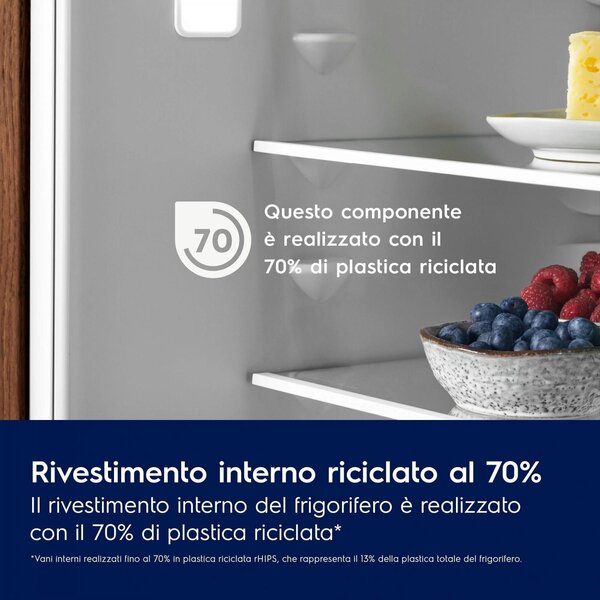 Electrolux Frigorifero da Incasso Combinato Capacit 257 Litri Classe energetica E Raffreddamento No Frost colore Bianco - LNA7NE18S