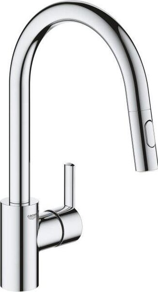 Miscelatore per cucina GROHE Feel, bocca estraibile, rotazione a 360°, bocca a U, 2 tipi di getto, 31486001