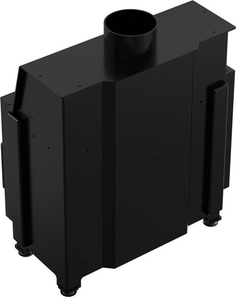Inserto camino in acciaio KRATKI SIMPLE sinistro 6 kW Ø 150 rivestimento nero