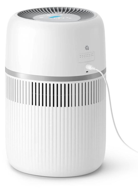 Philips Umidificatore d'Aria Ultrasonico Capacit 3.5 Litri Capacit di umidificazione 300 ml/h per Ambienti fino a 44 m2 con Timer colore Bianco -