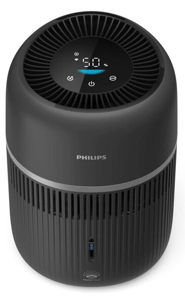 Philips Umidificatore d'Aria Ultrasonico Capacit 3.5 Litri Capacit di umidificazione 300 ml/h per Ambienti fino a 44 m2 con Timer colore Nero - H