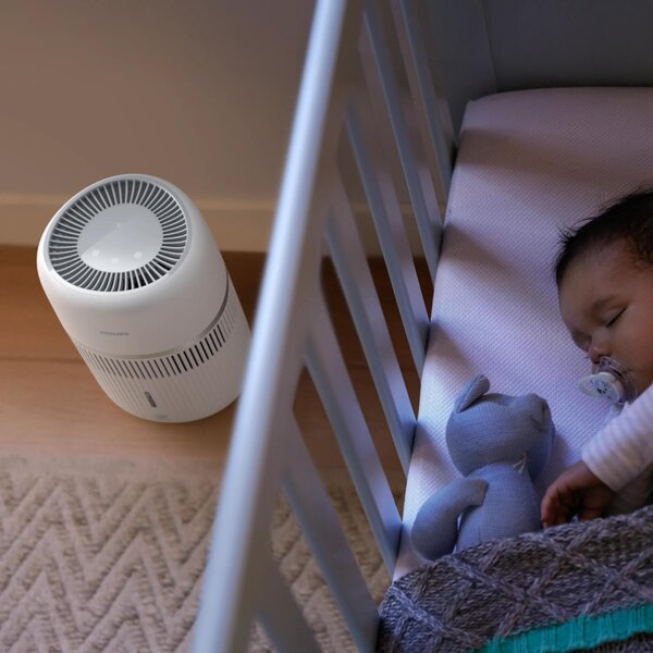 Philips Umidificatore d'Aria Ultrasonico Capacit 3.5 Litri Capacit di umidificazione 300 ml/h per Ambienti fino a 44 m2 con Timer colore Bianco -