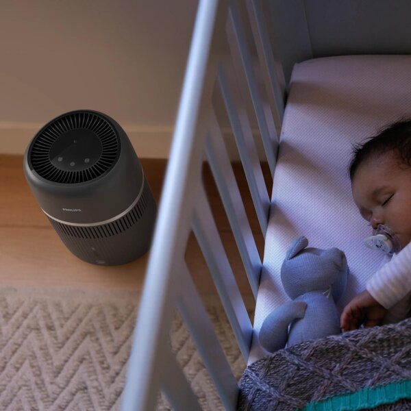 Philips Umidificatore d'Aria Ultrasonico Capacit 3.5 Litri Capacit di umidificazione 300 ml/h per Ambienti fino a 44 m2 con Timer colore Nero - H