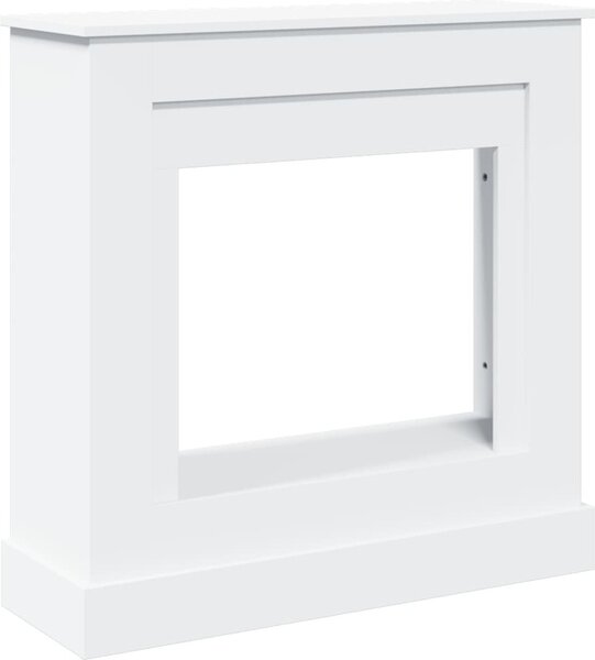VidaXL Cornice per caminetto bianca 90x30x90 cm materiale a base di legno