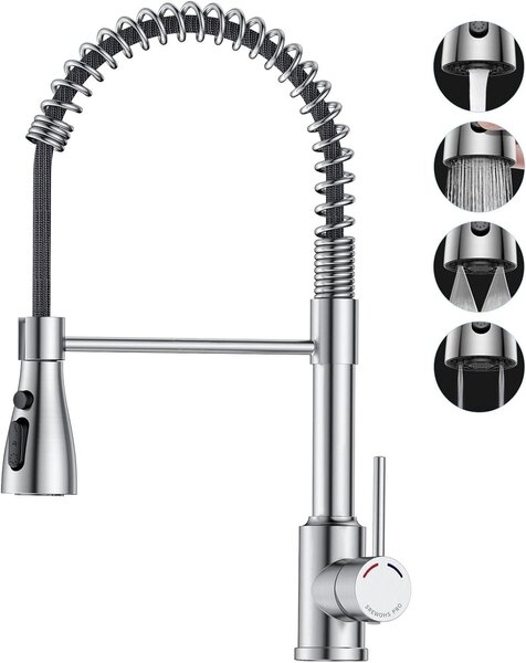 Solidchoice - Miscelatore da cucina con doccetta estraibile e 3 getti