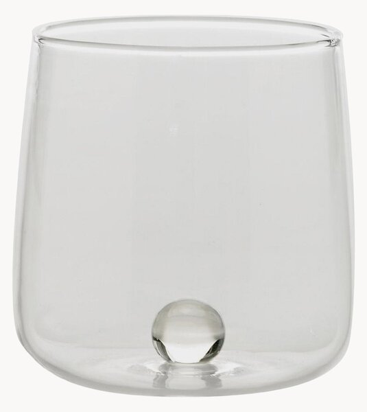 Set di 6 bicchieri in vetro borosilicato fatti a mano Bilia
