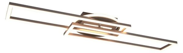 Reality Leuchten Lampada da soffitto a LED Twister nichel