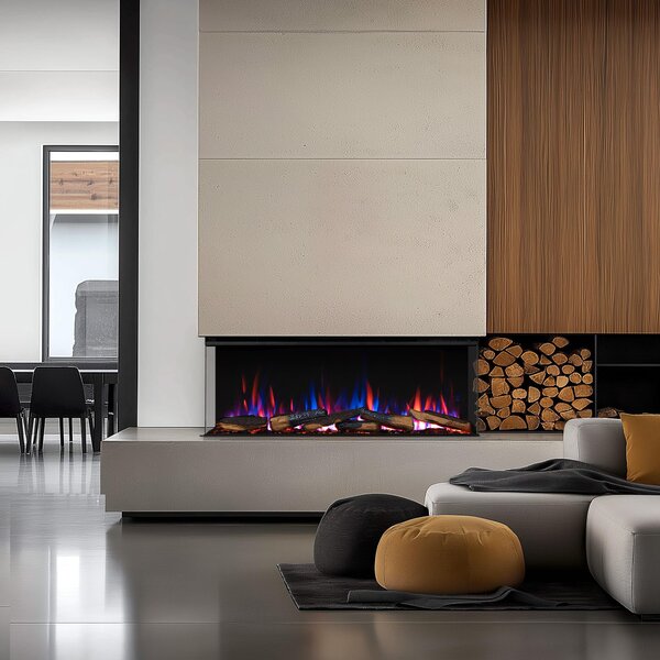 Camino elettrico da incasso BALDERIA Athena 44 – Potenza termica fino a 1500 W, nero