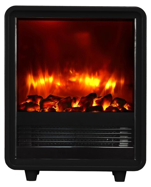Stufa elettrica BALDERIA George – Potenza termica fino a 2000 W, nera