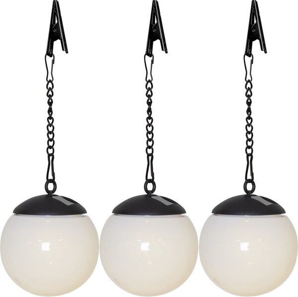 Set di 3 luci solari sospese per esterni, ø 10 cm Globus - Star Trading