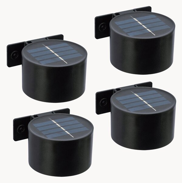 Set di 4 applique solari a LED Spotik
