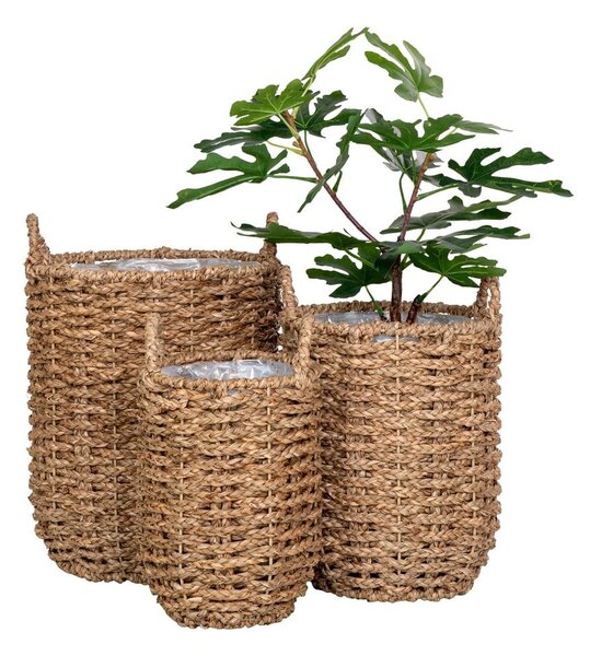 Set di coprivasi in seagrass 3 pz ø 31 cm Hue - House Nordic