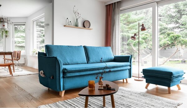 Divano turchese 225 cm Charming Charlie - Miuform