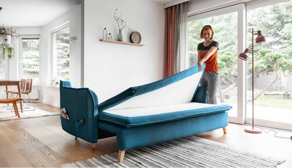 Divano turchese 225 cm Charming Charlie - Miuform