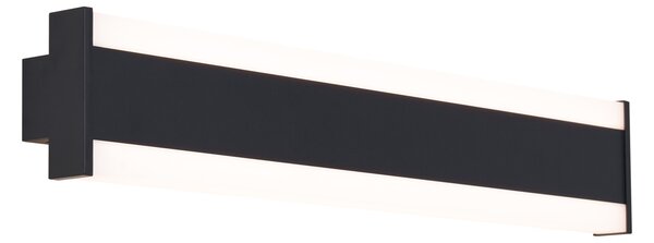 Lampada da parete moderna nera CCT 60cm incl. LED IP54 - Vanya