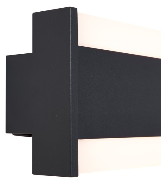 Lampada da parete moderna nera CCT 60cm incl. LED IP54 - Vanya