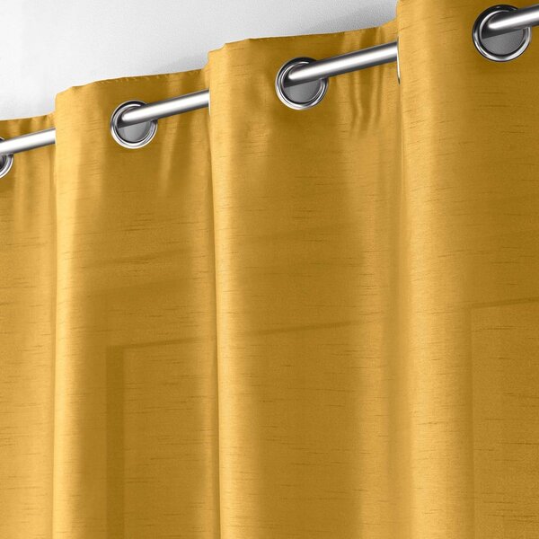 Tenda gialla in microsatinato 140x240 cm Shana – douceur d'intérieur