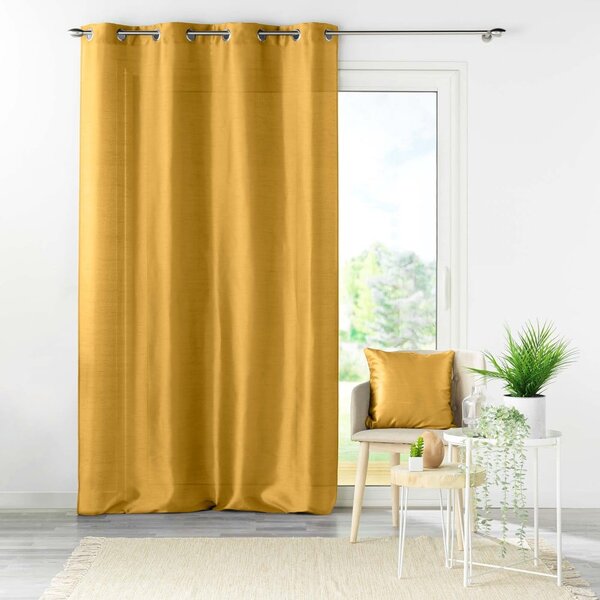 Tenda gialla in microsatinato 140x240 cm Shana – douceur d'intérieur