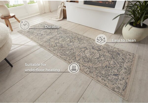 Passatoia greige 80x200 cm Terrain Designer Sand – Hanse Home