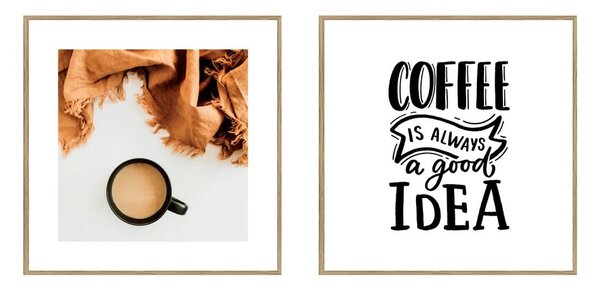 Set di dipinti 2 pz 20x20 cm Coffee – knor
