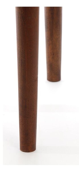 Tavolino rotondo in legno massiccio di acacia ø 49 cm Qiano - Light & Living
