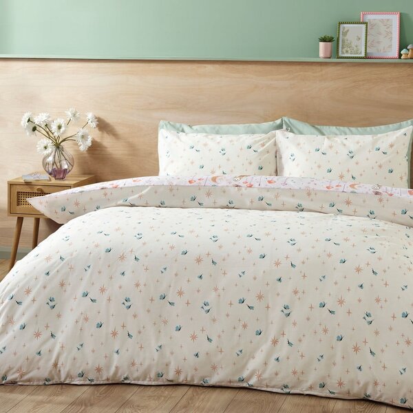 Set copripiumino e federa lavanda per letto matrimoniale 200x200 cm Enchanted Twilight Animals – Catherine Lansfield