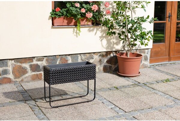 Vaso da giardino nero Magnolia - Bonami Essentials