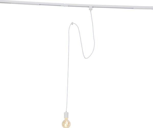 Lampada a sospensione bianca per sistema a binario monofase - Iconic Cavalux
