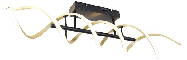 Lampada da soffitto oro con LED dimmerabile a 3 livelli in Kelvin - Henk