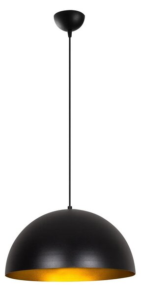 Lampadario nero con paralume in metallo ø 40 cm Coppa – Opviq lights